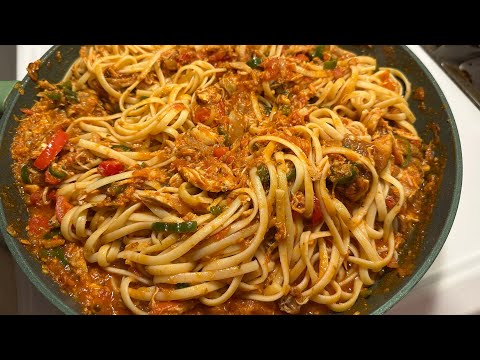 PASTA CON POLLO A LA MEXICANA | PASTA RECIPE