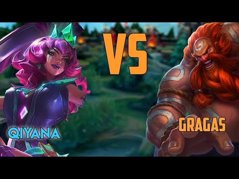 Gragas vs Qiyana || The GLACIAL Augment Carry