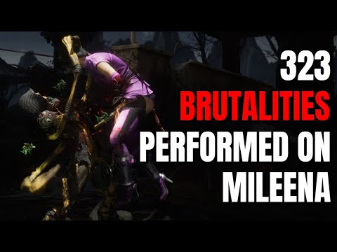 Mortal Kombat 11: 323 Brutalities Performed on Mileena (1080P/60FPS)