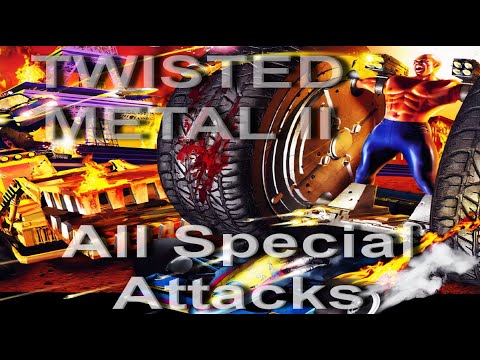 Twisted Metal II - All Special Attacks.