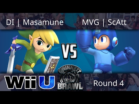 Gwinnett Brawl may 2017 - DI | Masamune (Toon Link) vs MVG | ScAtt (Megaman) - Smash 4 Round 4