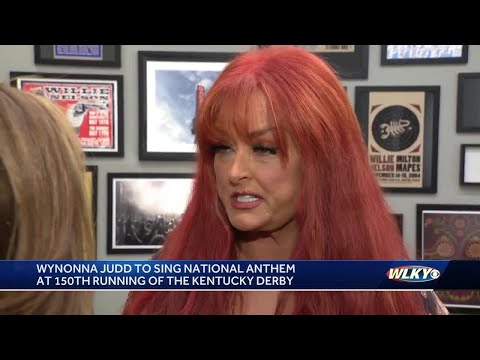 Wynonna Judd performing national anthem at Kentucky Derby 150