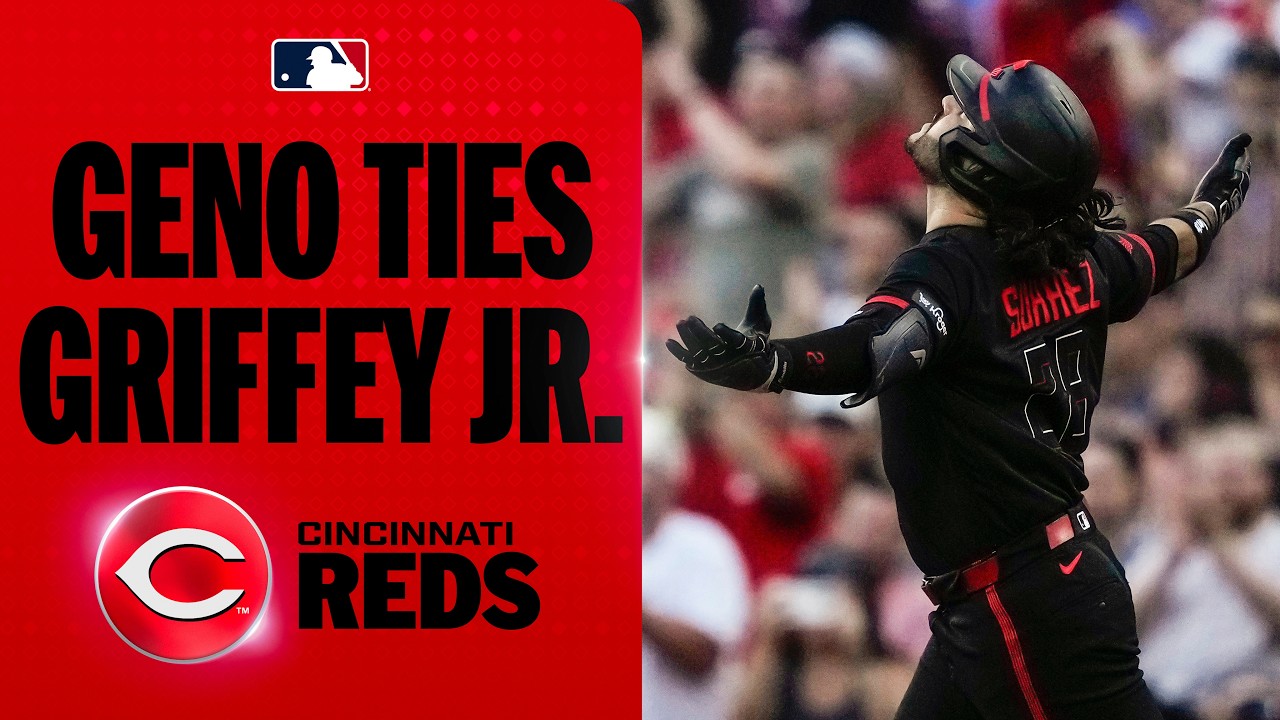 Eugenio Suárez SMASHES a go-ahead three-run HR! 😤 (Ties Ken Griffey Jr. on Reds' all-time list! 🔥)