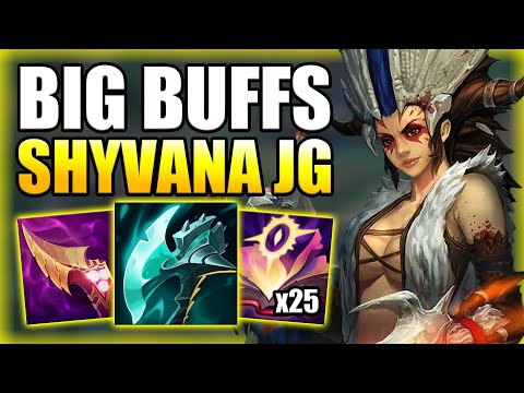 HOW TO PLAY SHYVANA JUNGLE AFTER THE 11.15 BUFFS! - Best Build/Runes S+ Guide League of Legends