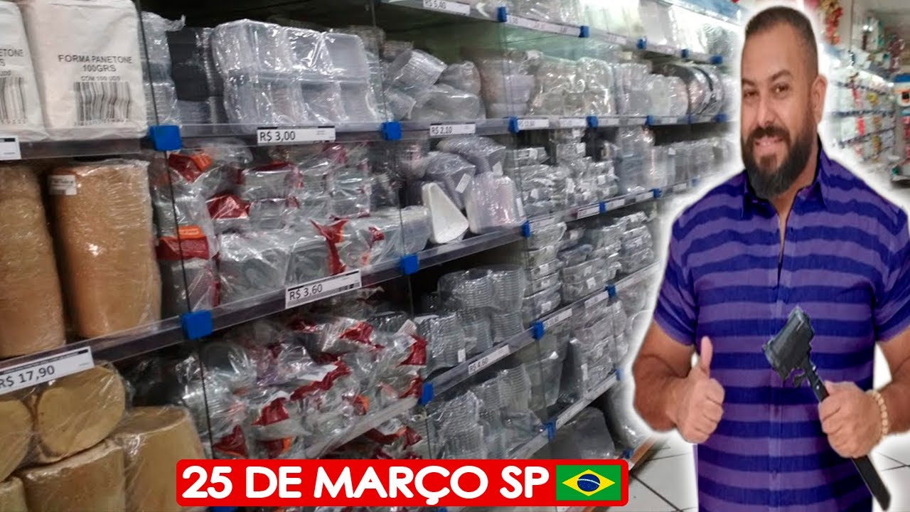 Embalagens e descartáveis na região da 25 de março loja Castropil