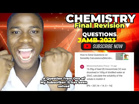 2026 JAMB Revision questions in Chemistry tutorial(Get 90+ in Your Chemistry)