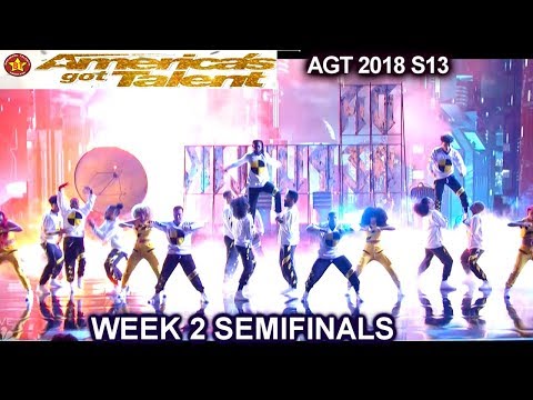 Da Republik  SIMON BUZZED X the PRODUCTION Semi-Finals 2 America's Got Talent 2018 AGT