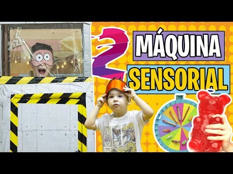 RULETA de CHUCHES 🍭en ¡¡LA MAQUINA DE LOS SENTIDOS!! // Familukis