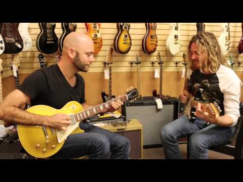 Justin Derrico & Dory Lobel playing a 1957 Fender Strat and Gibson Les Paul