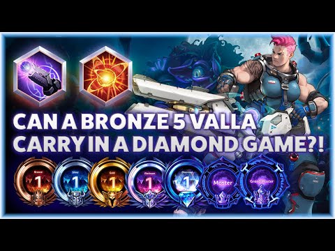Zarya Expulsion Zone - CAN A BRONZE 5 VALLA CARRY IN A DIAMOND GAME?!? - B2GM Season 3 2024