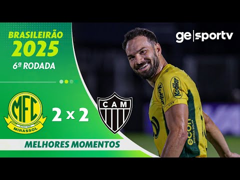 Gols e lances de Mirassol x Atlético Mineiro