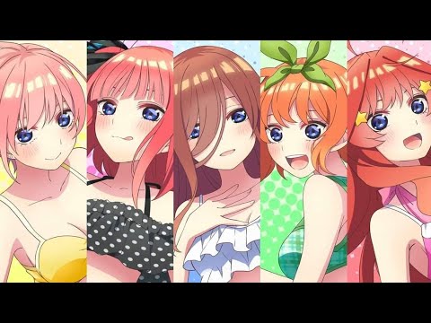 Nuevo trailer de The Quintessential Quintuplets ∬: Summer Memories Also Come in Five.