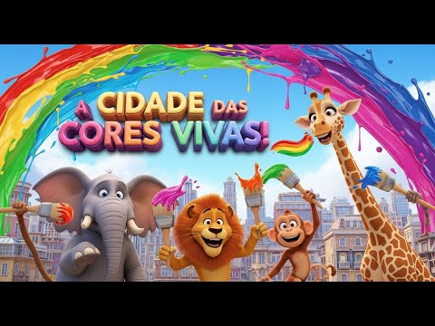 A Cidade das Cores Vivas | Música Infantil Alegre e Colorida|Historia Infantil Educativa