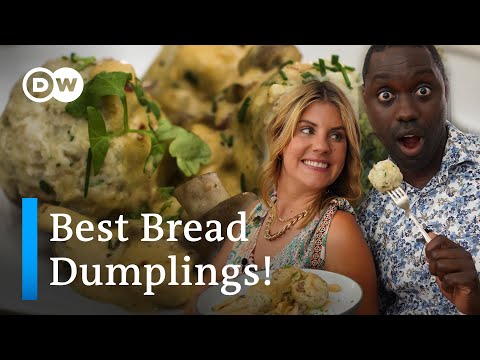 Typically German: Bread Dumplings With Creamy Mushroom Sauce | Cook It Like A German