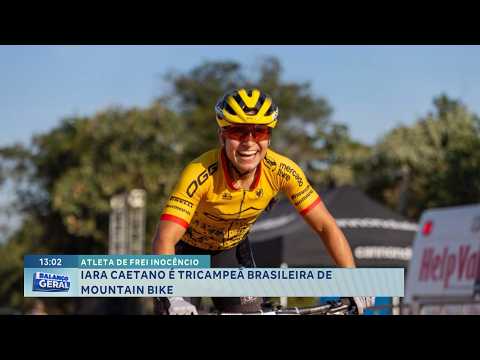 Frei Inocêncio: Iara Caetano é tricampeã brasileira de mountain bike.