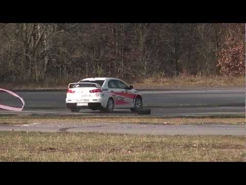 Grzegorz Włoch Mitsubishi Lancer EVO X - SuperOES Puchar Jesieni Tor Kielce 11-11-2011