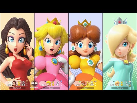 Super Mario Party Jamboree - Pauline vs Peach vs Daisy vs Rosalina - Mario's Rainbow Castle