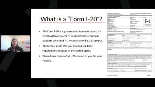 Pre-Arrival Webinar: Overview of the F-1 Visa Application Process at Northeastern University