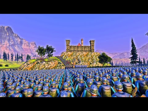 Celtic Axemen Lay Siege To Castle - Ultimate Epic Battle Simulator UEBS 4K