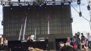 Kevin abstract at camp flog gnaw performing yellow