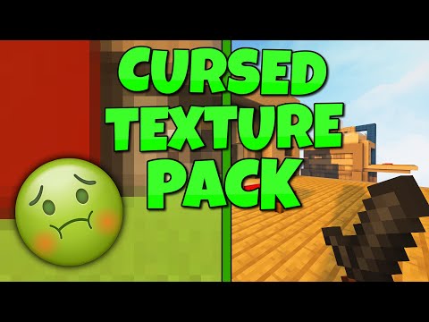 Can I Win With The Most CURSED Texture Pack? | Minecraft Bedwars