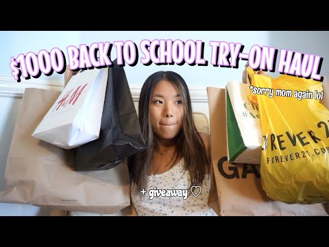 $1000 back to school try-on clothing haul 2019 | Vanessa Nagoya