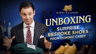 Unboxing My New Rivera Blue Pigskin Bespoke Shoes from Dominic Casey | Kirby Allison