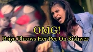 Bigg Boss 9:OMG! Priya Malik Throws Pee On Kishwer Merchant