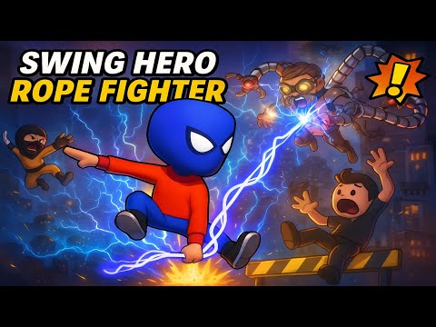 One Swing from Disaster — Swing Hero: Rope Fighter Gameplay
