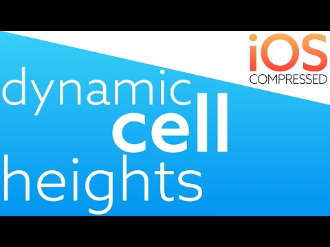 Make dynamic cell heights! iOS Swift 4 | How to within a minute!