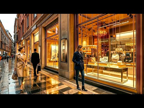 INSANE Luxury Brands in Turin Italy 🇮🇹 | High-End District Shopping Tour