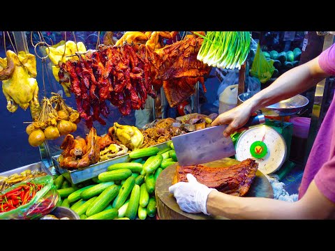 Crazy Speed Chopping Skills! 30-Year-Old Famous PAK LOV (Braised Pork Organ) | Cambodian Street Food