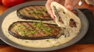 חציל בטחינה במינימום שמן
