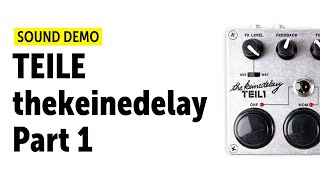 Video thumbnail for TEILE thekeinedelay - Teil 1 Sound Demo (no talking) by Bonedo Synthesizers