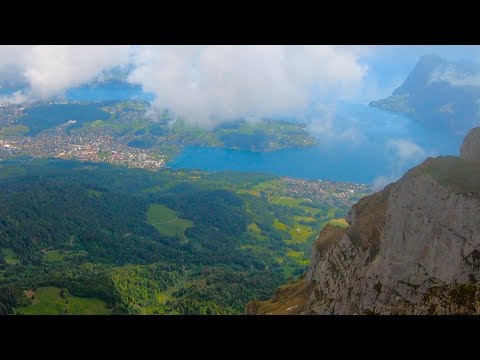 Mount Pilatus cable car (from Mt. Pilatus to Kriens), Lucerne, Switzerland GoPro 1080p