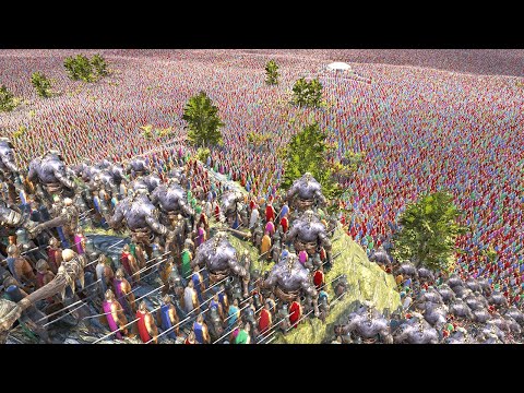 3 million troll, Spartan and Persian attack on puppet Terrorist !! Ultimate Epic Battle Simulator 2