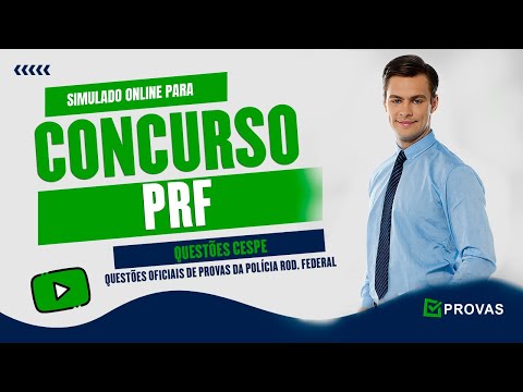 Concurso PRF - Policia Rodoviaria Federal - Simulado com Diversas Disciplinas - Prova Teste Quiz