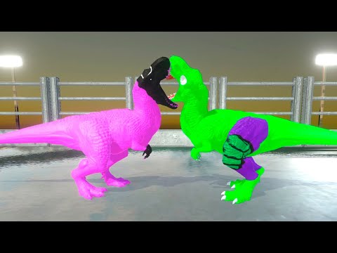 💚HULK vs SQUID GAME T REX (1VS1) - Animal Revolt Battle Simulator