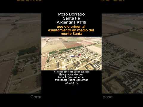 Pozo Borrado, Santa Fe desde el Microsoft Flight Simulator #pozoborrado #santafe #msfs #argentina