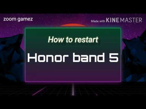 Honor band 5 ||How to restart Honor band 5