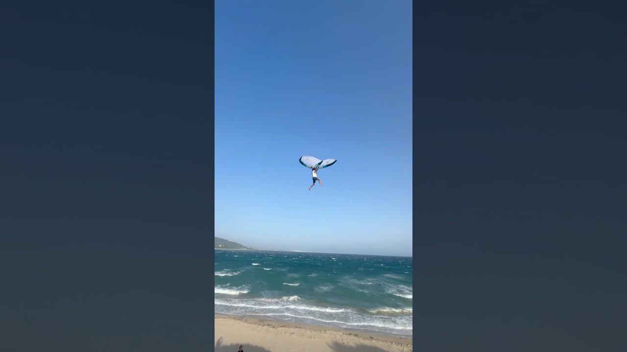 Kid flying crazy high with a wing! 😱🤯