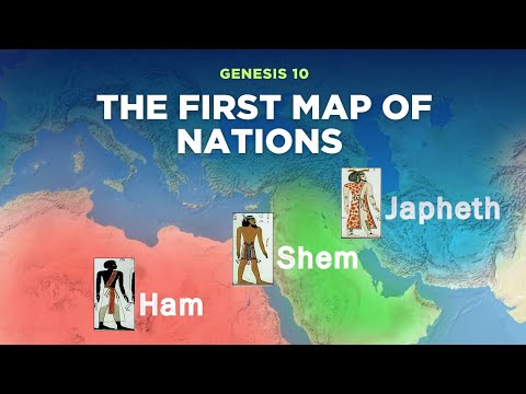 Noah's Three Sons: The First Map of Nations