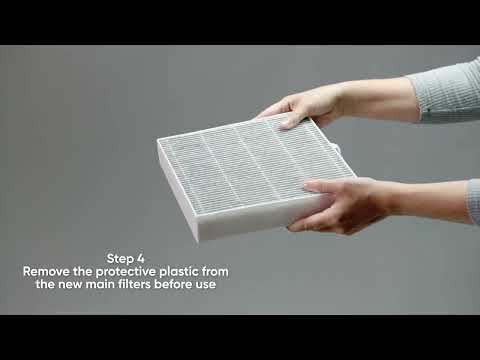 Blueair DustMagnet™ air purifier - Changing the main filters