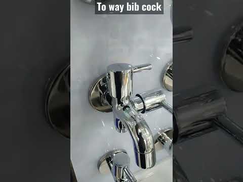 Silver stainless steel bib cock, for bathroom fitting, size:...