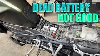 2013 TRIUMPH TIGER EXPLORER 1200 BATTERY REPLACEMENT DIY
