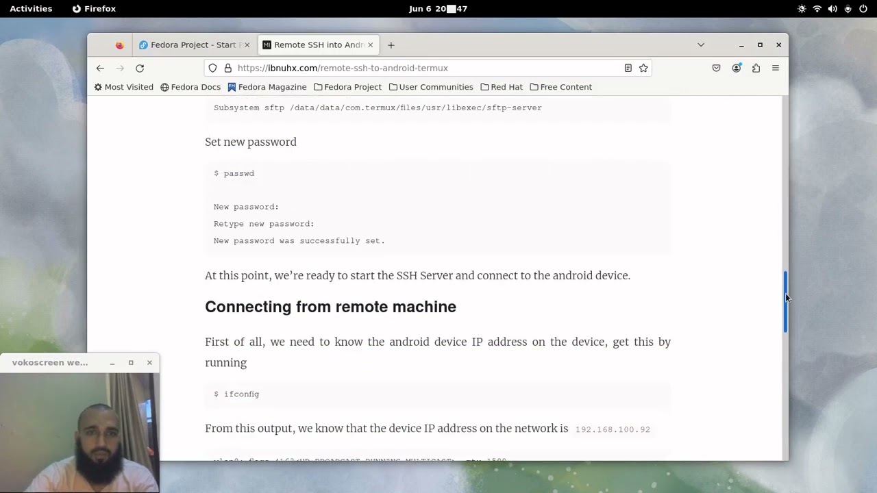 SSH into your android phone using termux only