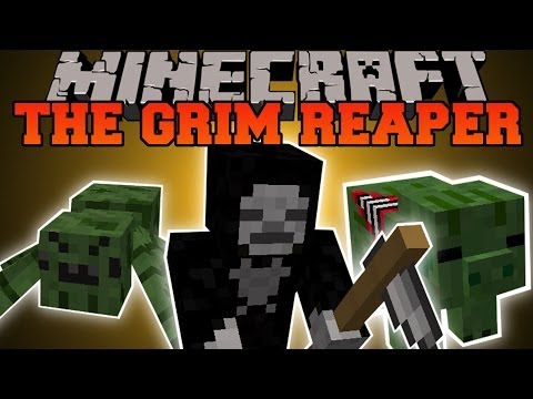 Minecraft: GRIM REAPER (HALLOWEEN, SOULS AND STATUES) Haunted Mod Showcase