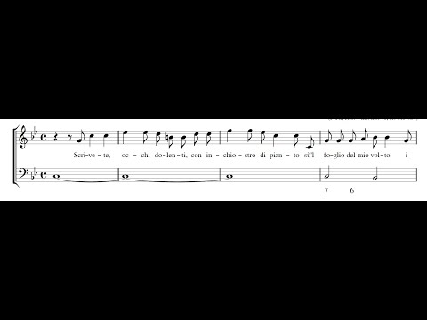 ATTO MELANI: Scrivete occhi dolenti PDF SCORE