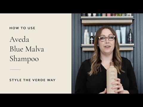 How To Use Aveda Blue Malva Shampoo | Style The Verde...