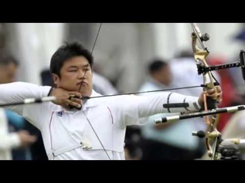 Oh Jin Hyek of South Korea Wins Olympic Gold Medal in Mens Individual Archery